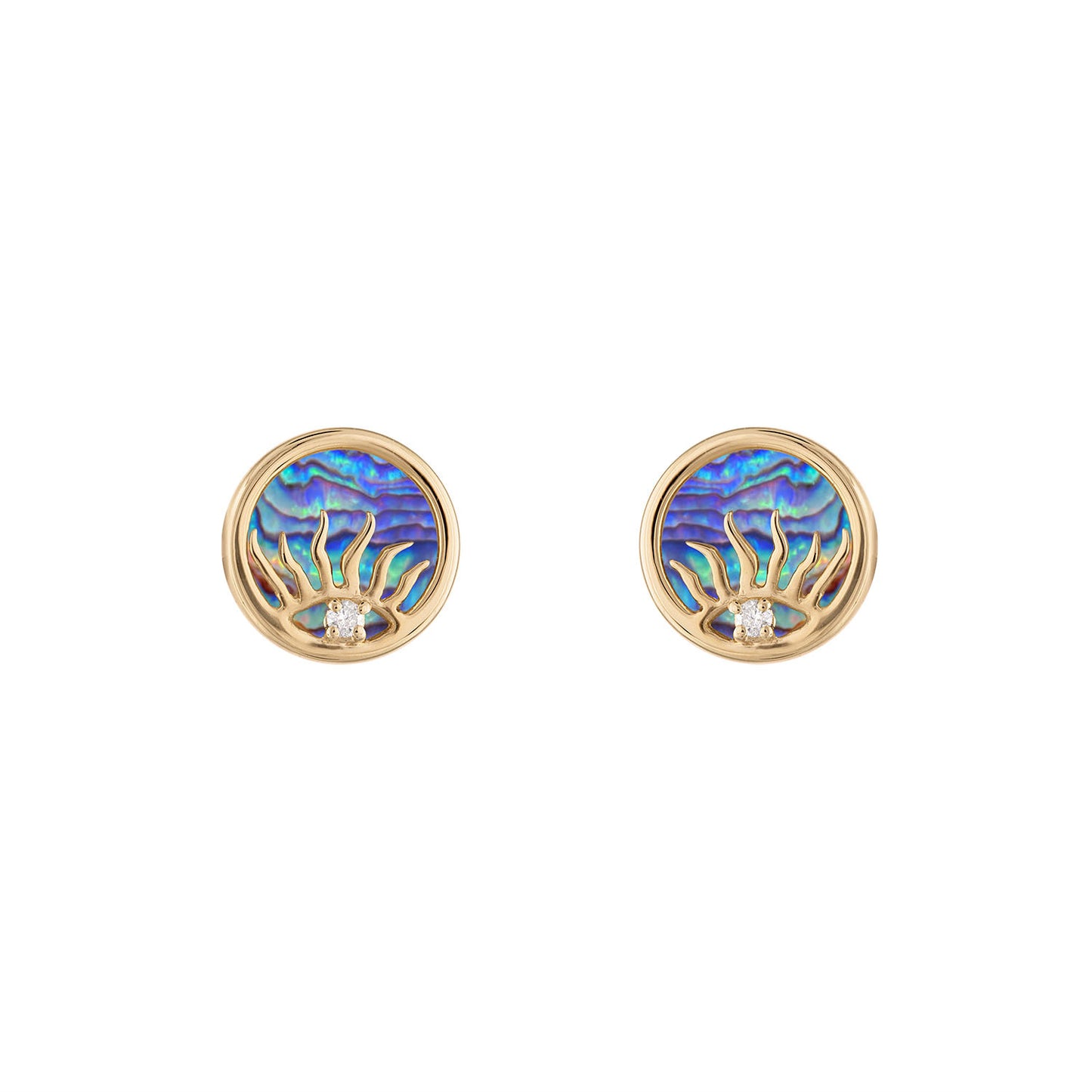 Abalone Sunrise Studs