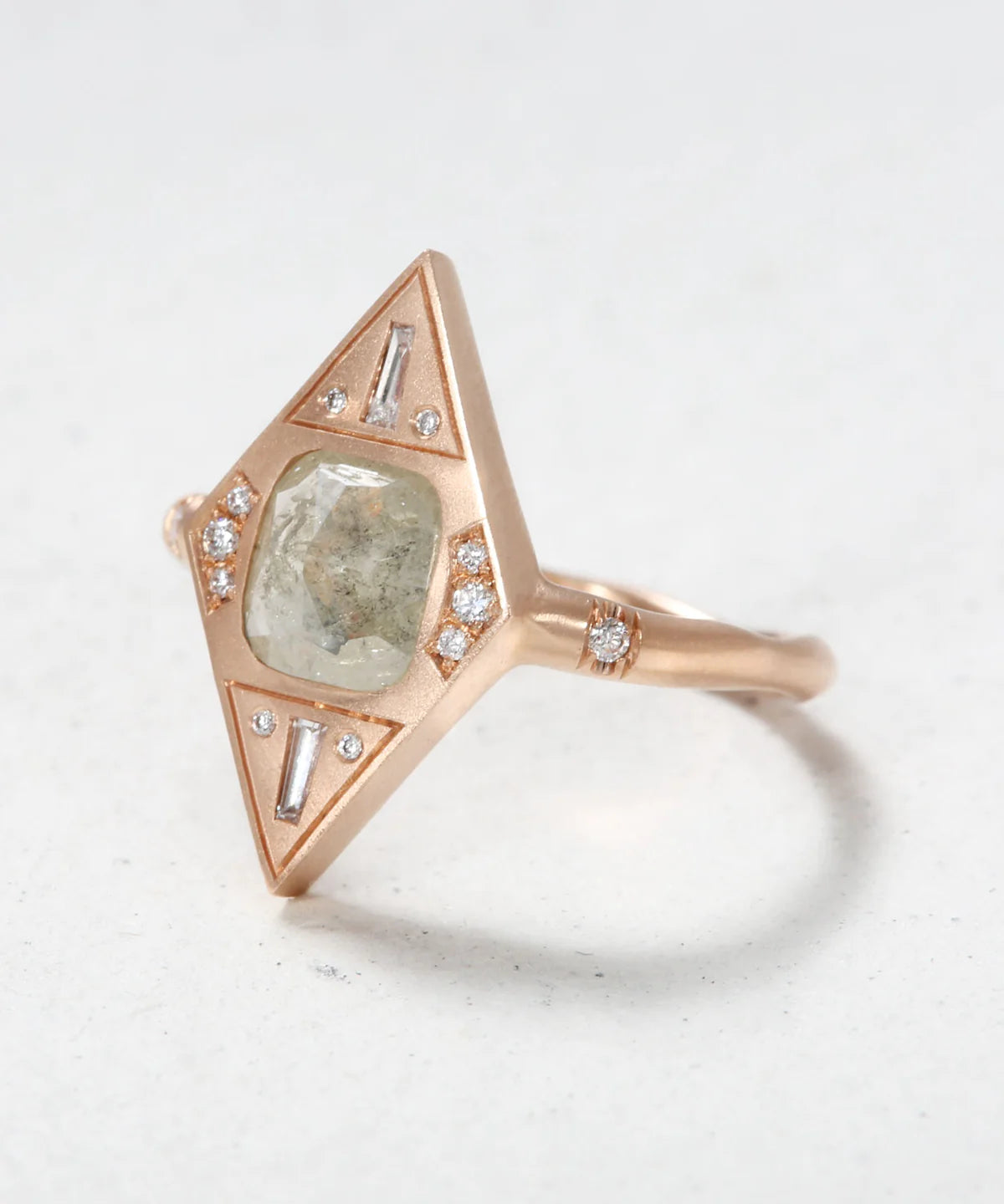 Rose-cut Diamond Ring