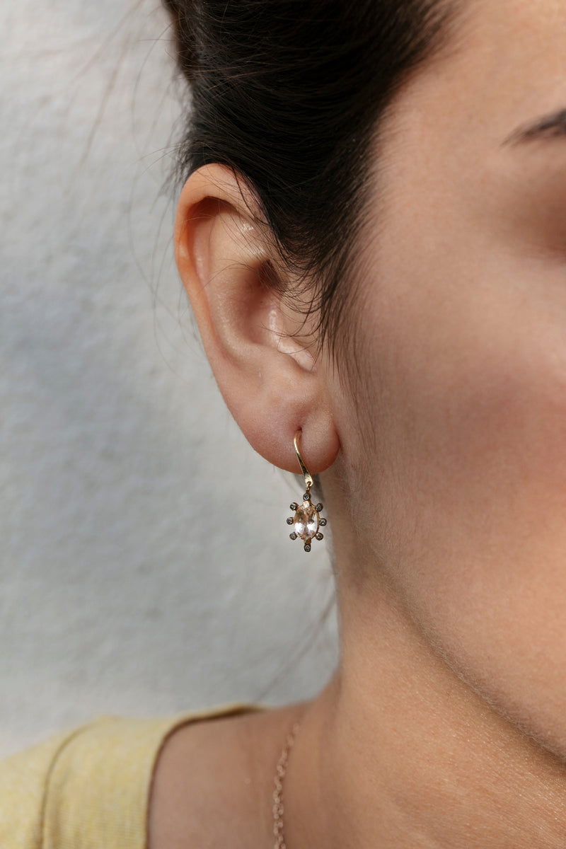 FLORA Morganite Earrings