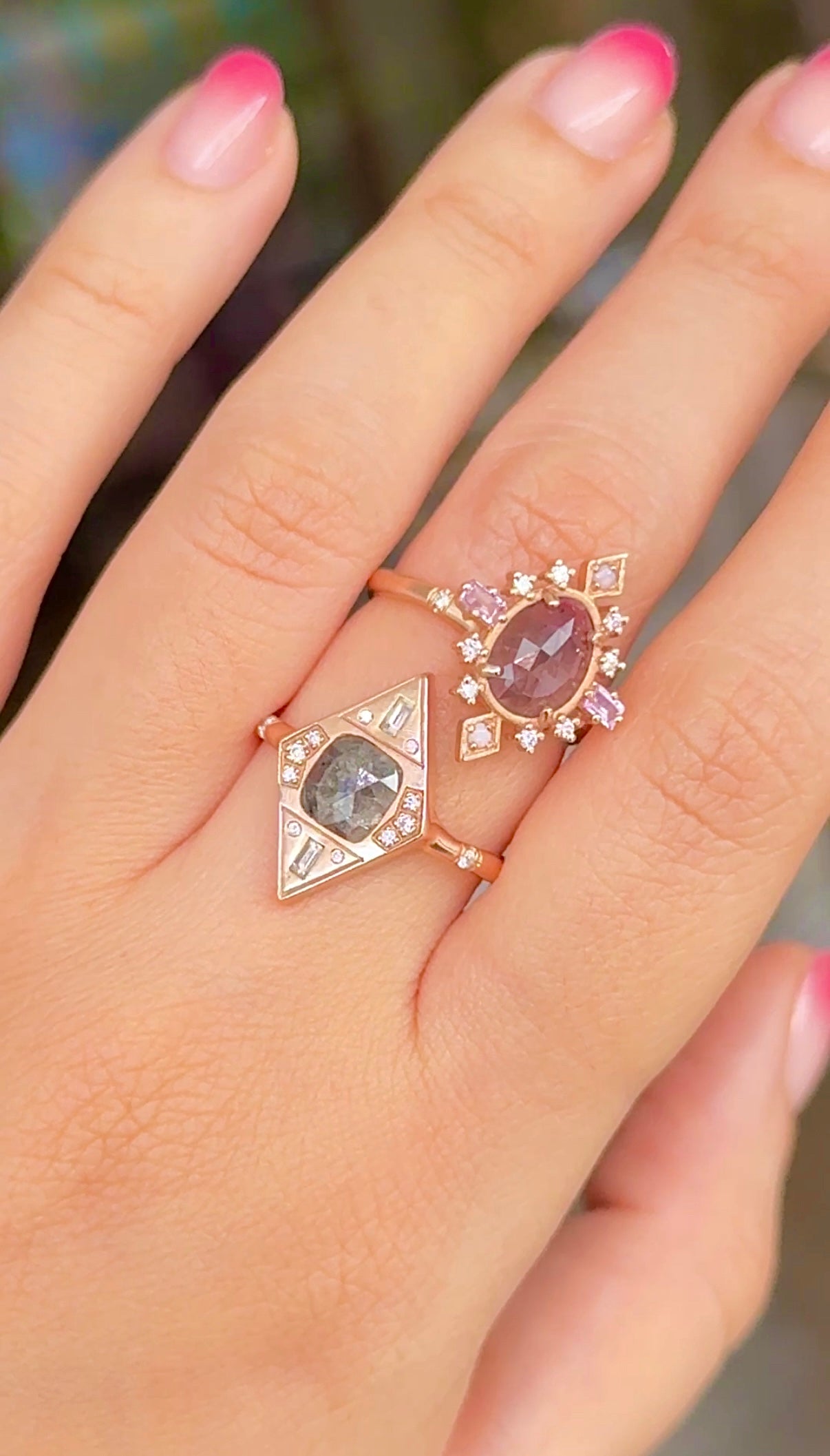 Rose-cut Diamond Ring