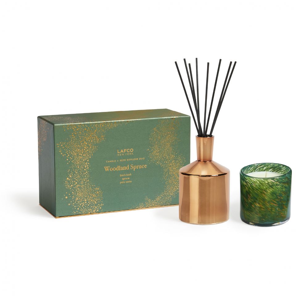 Holiday LAFCO - Woodland Spruce Candle & Diffuser Gift Set