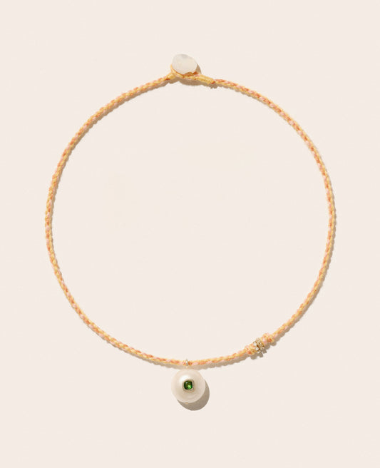 EDDIE Pearl & Diopside Necklace