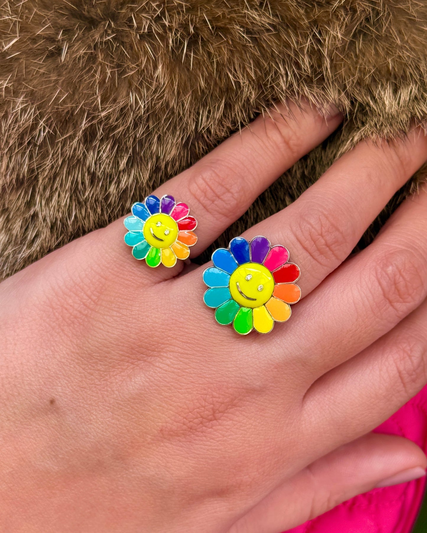 Murakami Large Daisy Ring