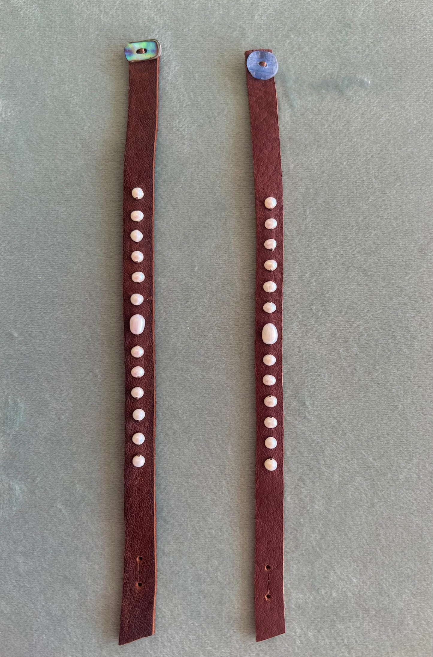 Pearls Leather Bracelet