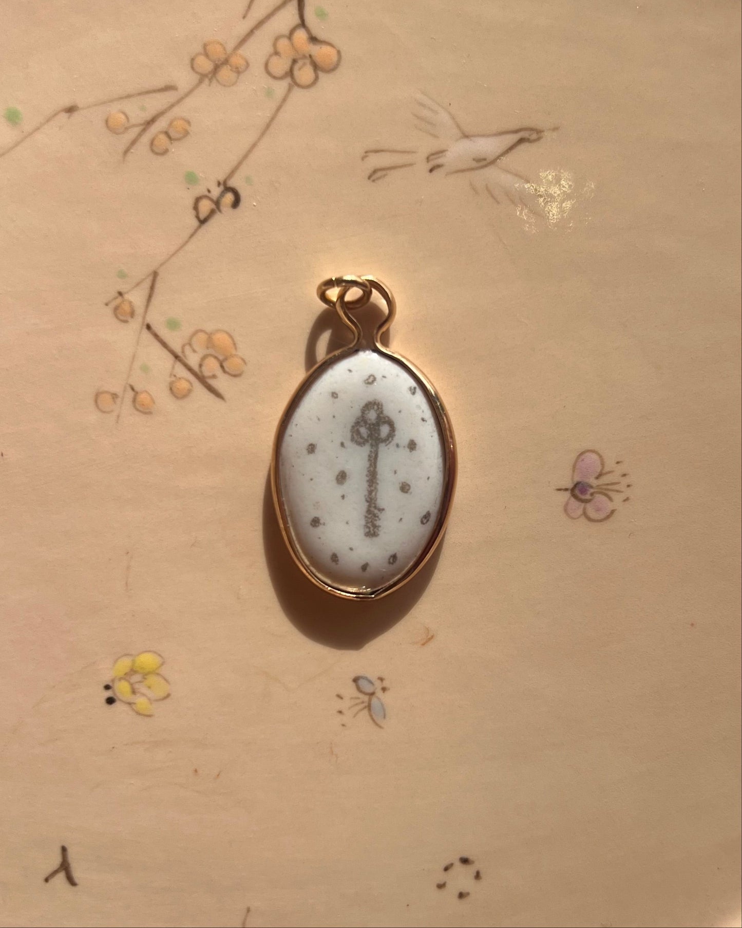 Key Enamel Pendant
