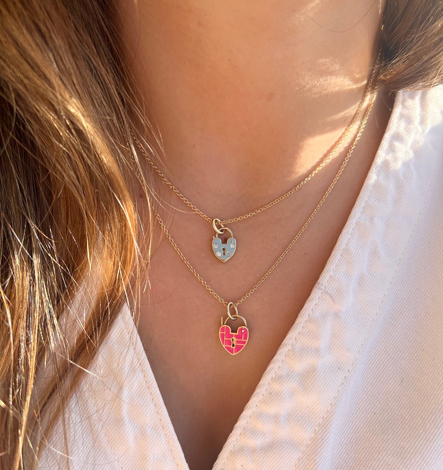 Diamond Heartlock Necklace