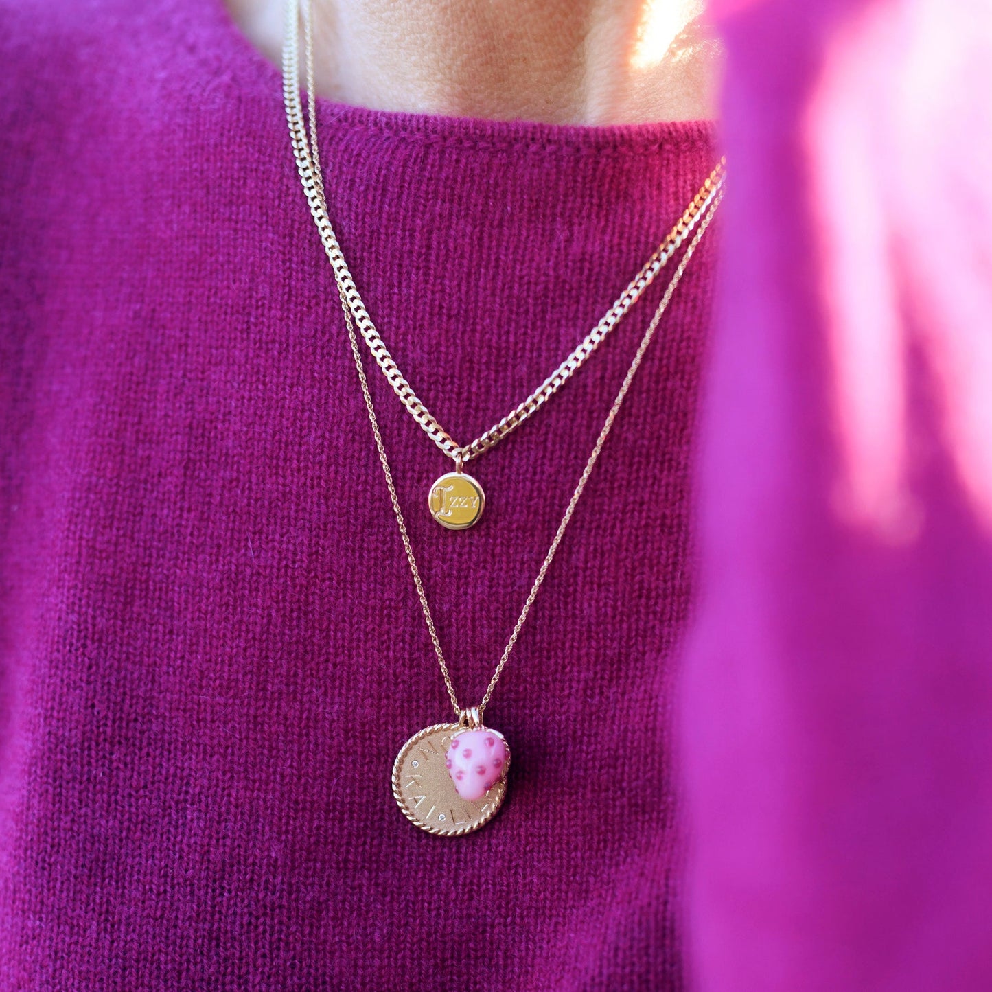 Strawberry Opal Charm