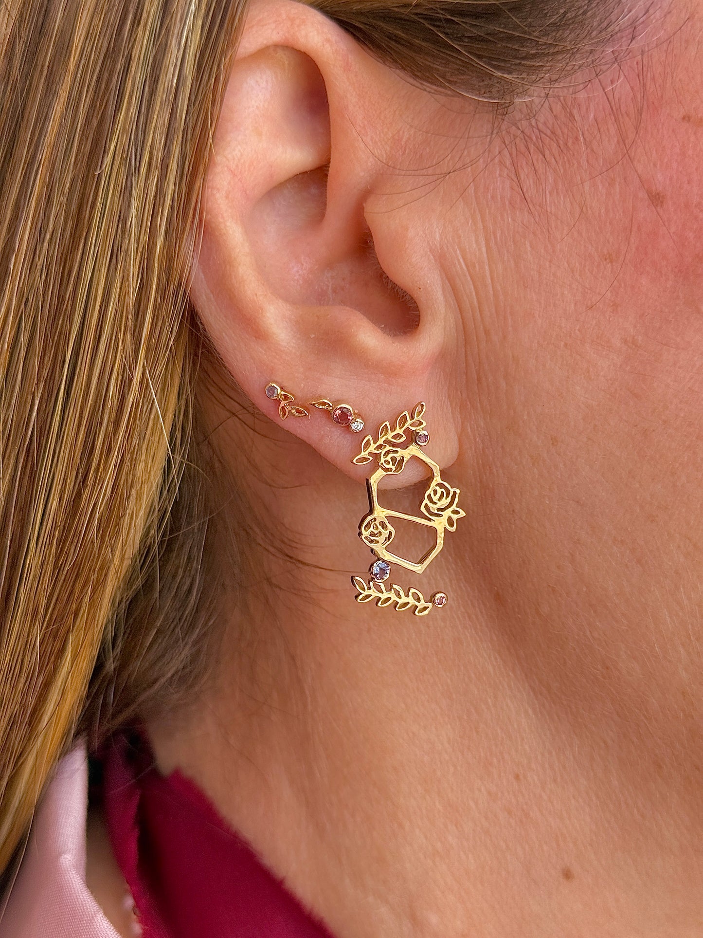 Rosebud Stud Earrings