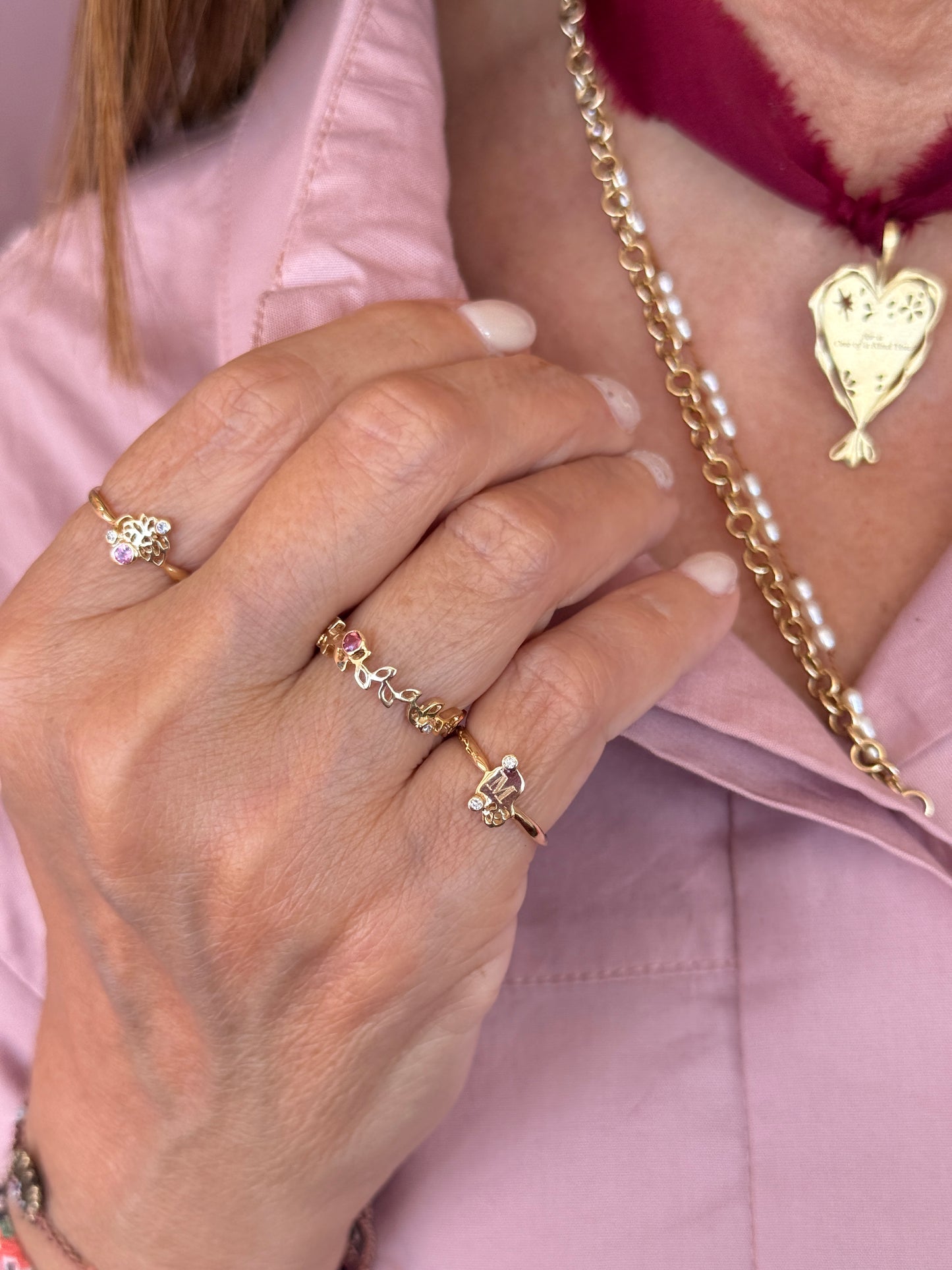Blush Pink Tourmaline Ring