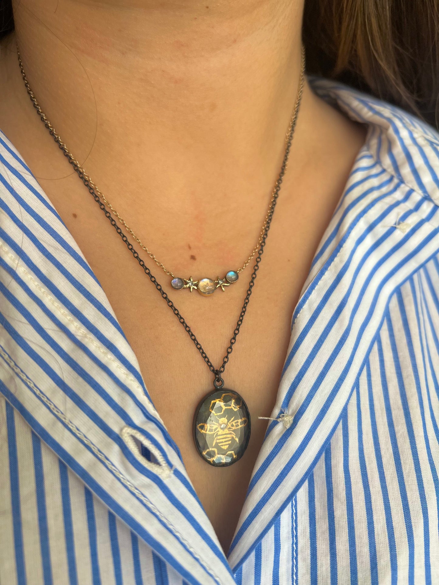 Cosmic Moonstone Necklace