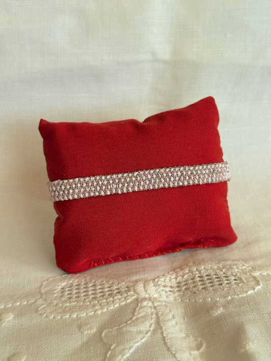 Textured Woven Bracelet - Rose