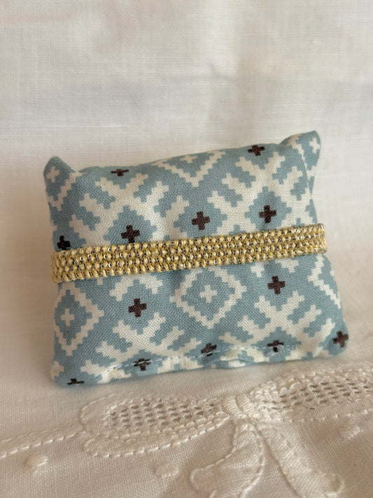 Textured Woven Bracelet - Butter Yellow