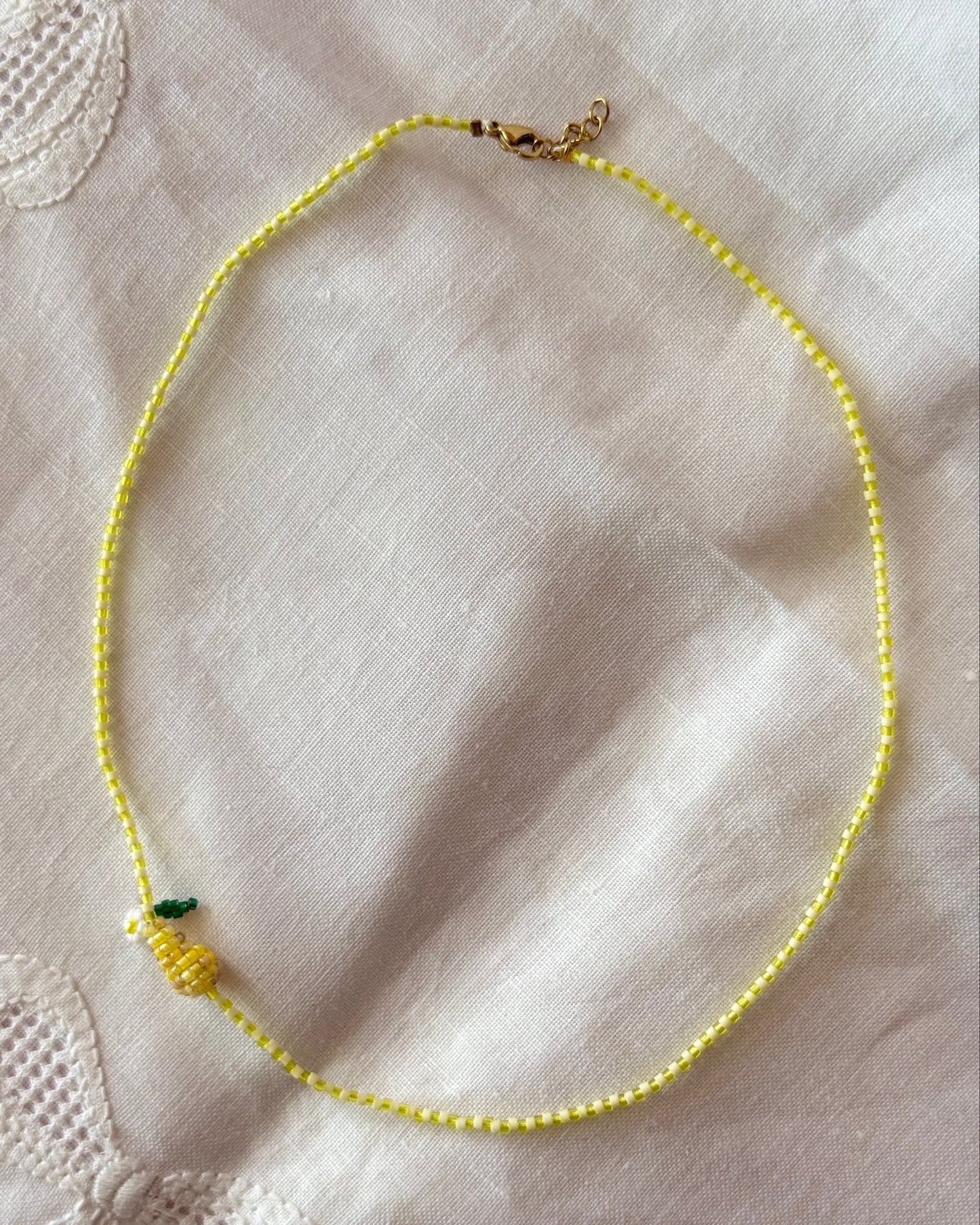 Yellow Pear Frutti Necklace
