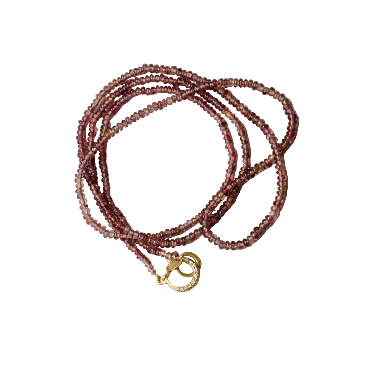 Mauve Sapphire Hung Necklace
