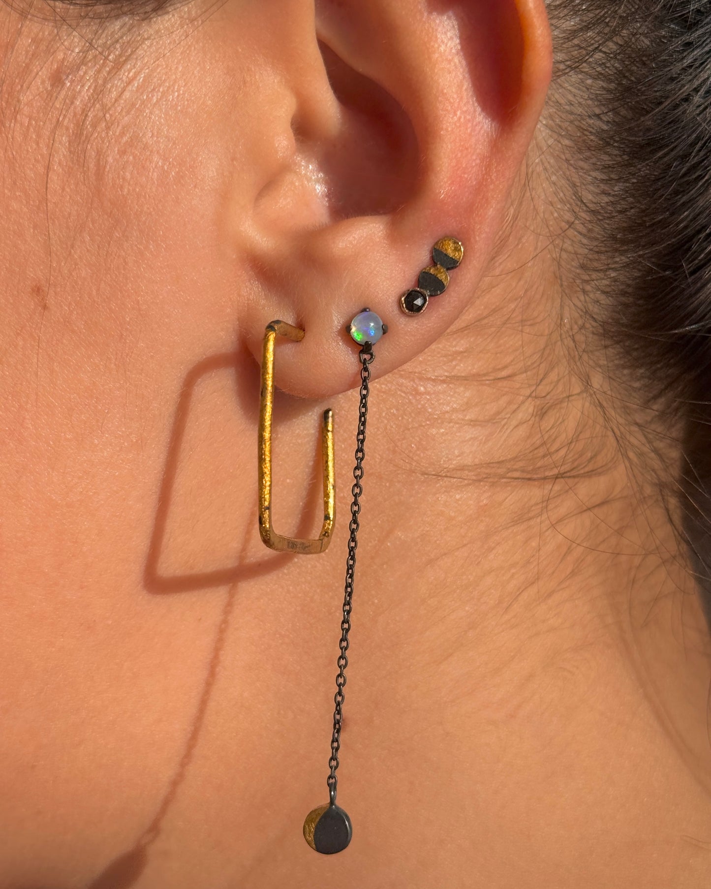 Lunar Phase Ear Climber