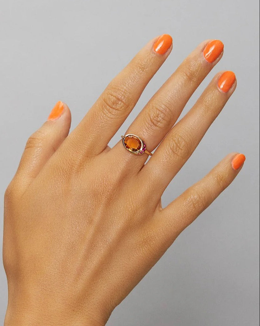 The Alice Citrine Ring