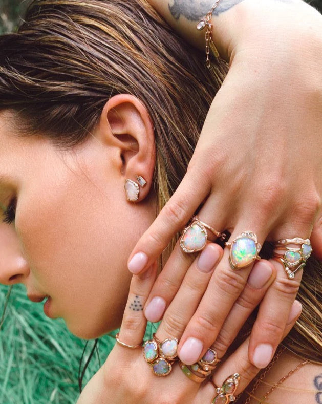 Aquamarine Studs