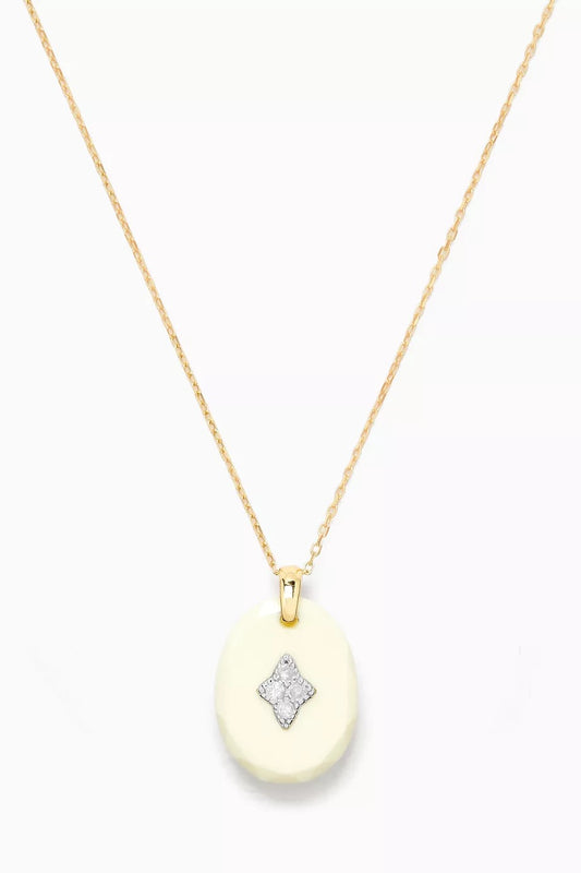 GINA White Resin Necklace