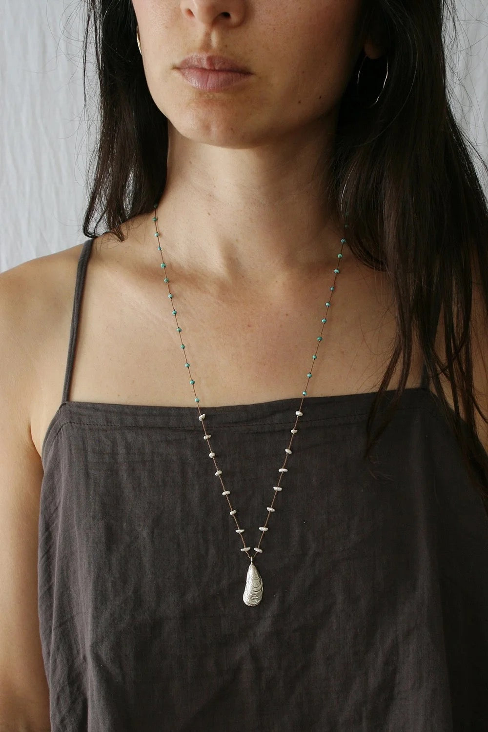 Silver Shell Necklace