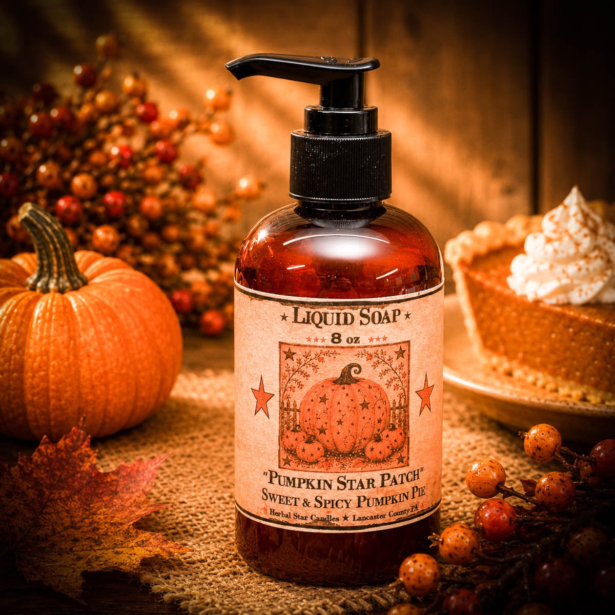 Pumpkin Star Patch Liquid Soap