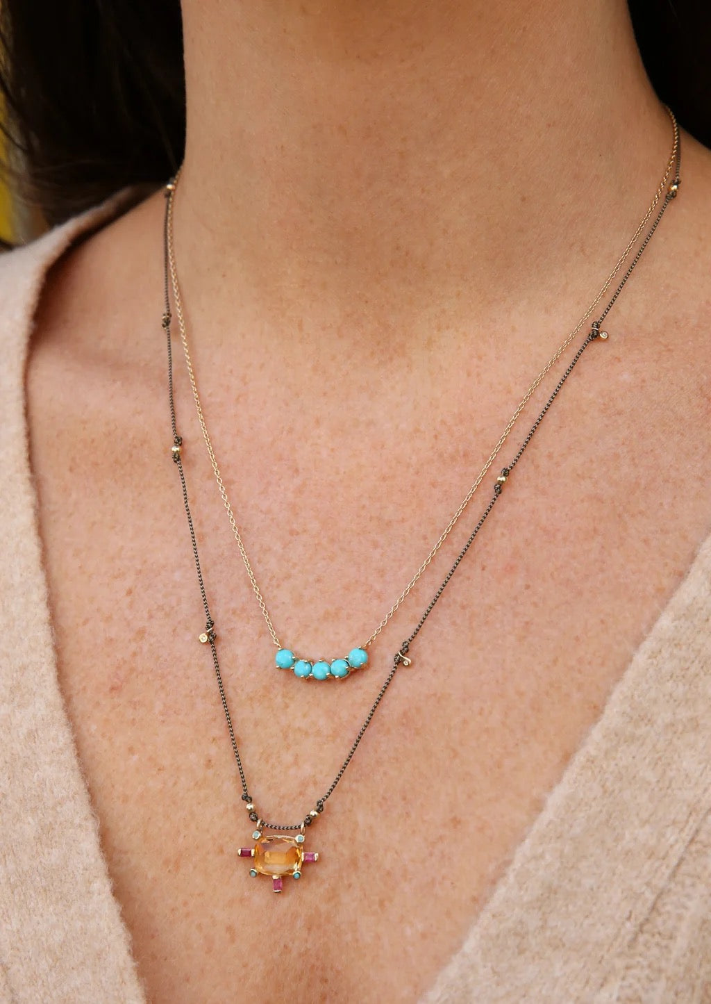 The Juno Fairy Citrine Necklace