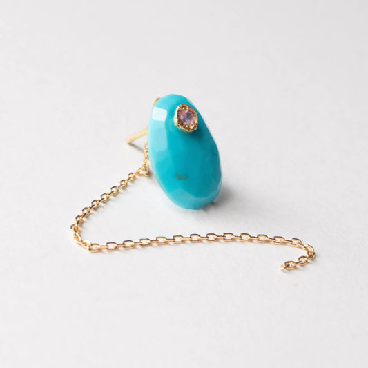 Turquoise Flat Earrings