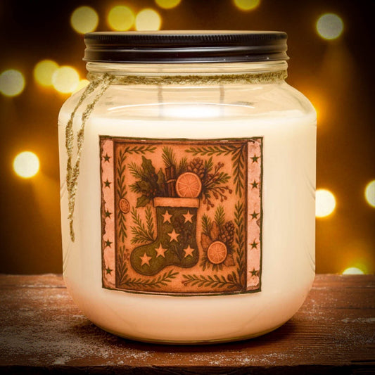 Lancaster Candle - Spruce & Citrus Stocking 1/2 Gallon