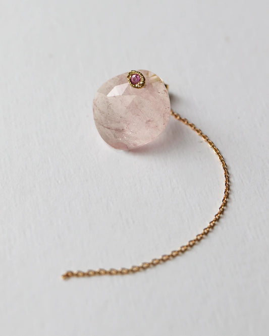 Morganite Flat Earrings