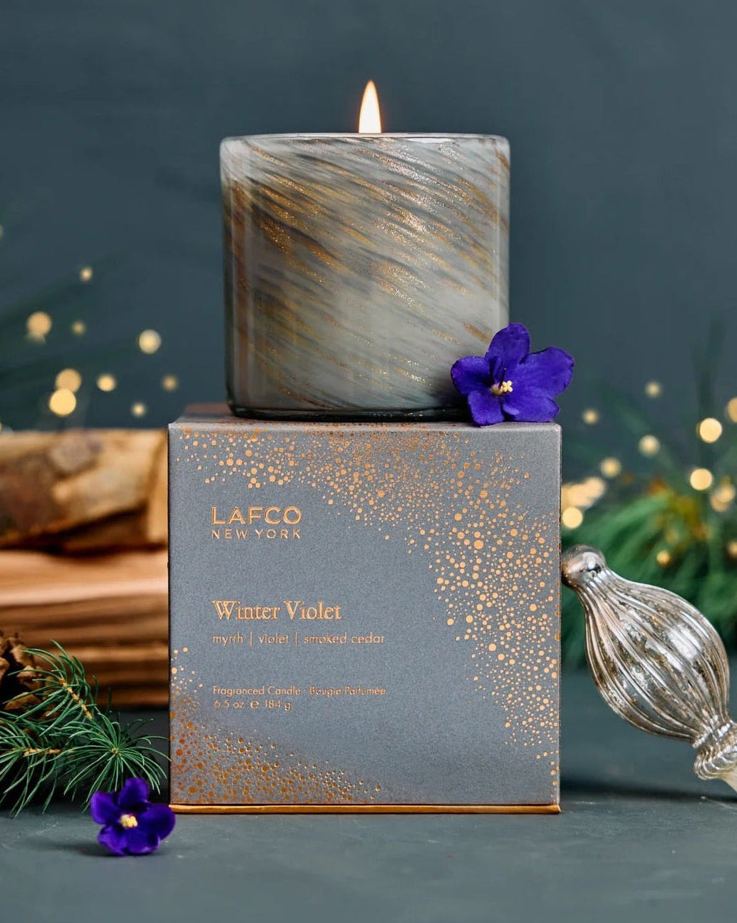 Holiday LAFCO - Winter Violet Signature Candle
