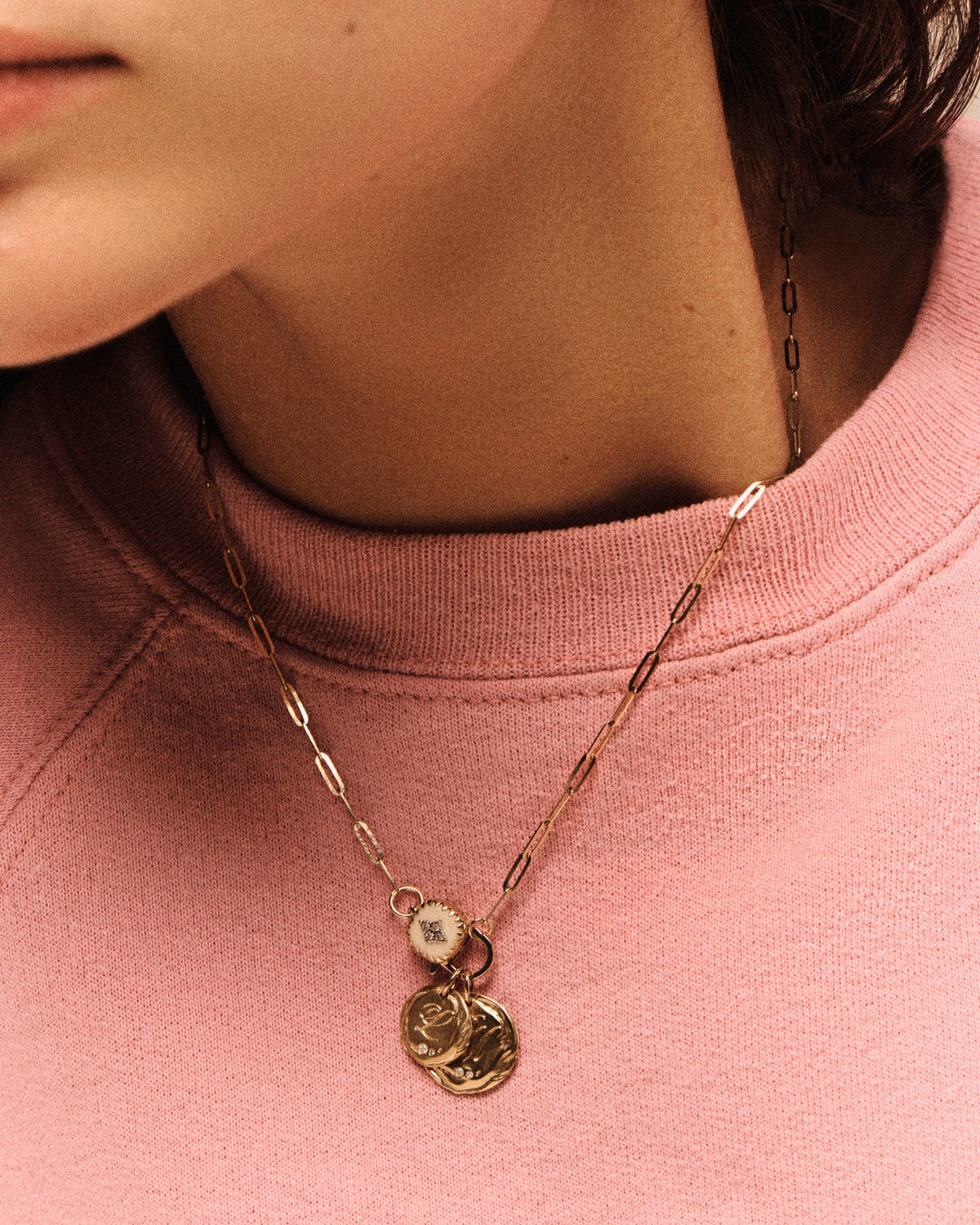 GINGER White Resin Necklace