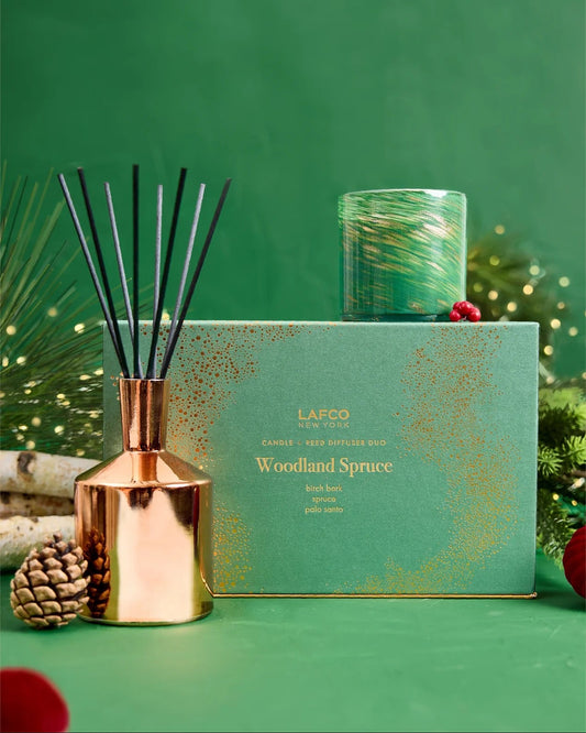 Holiday LAFCO - Woodland Spruce Candle & Diffuser Gift Set