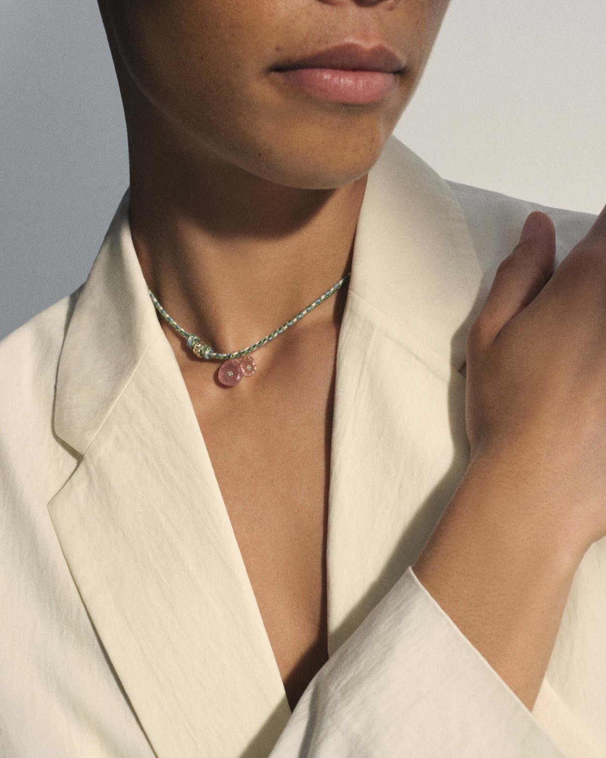 HOLI Strawberry Quartz Necklace