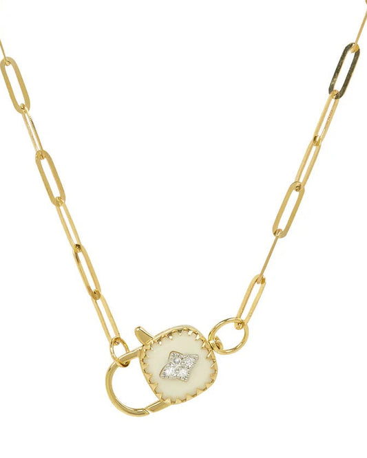 GINGER White Resin Necklace