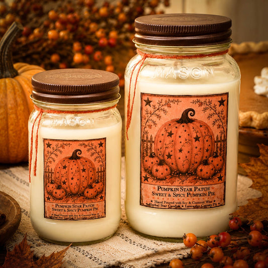 Pumpkin Star Patch Candle
