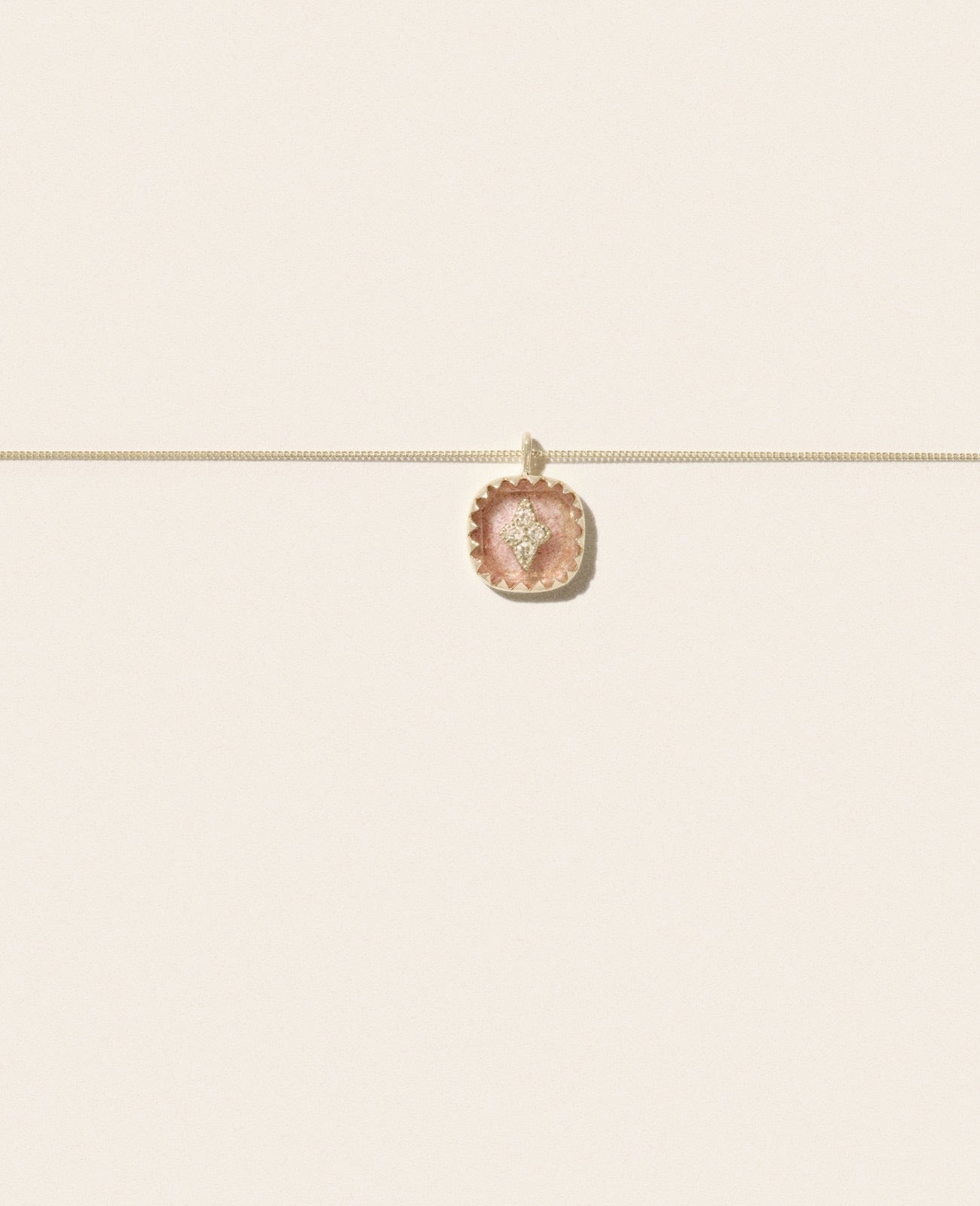 PIERROT Strawberry Quartz Necklace