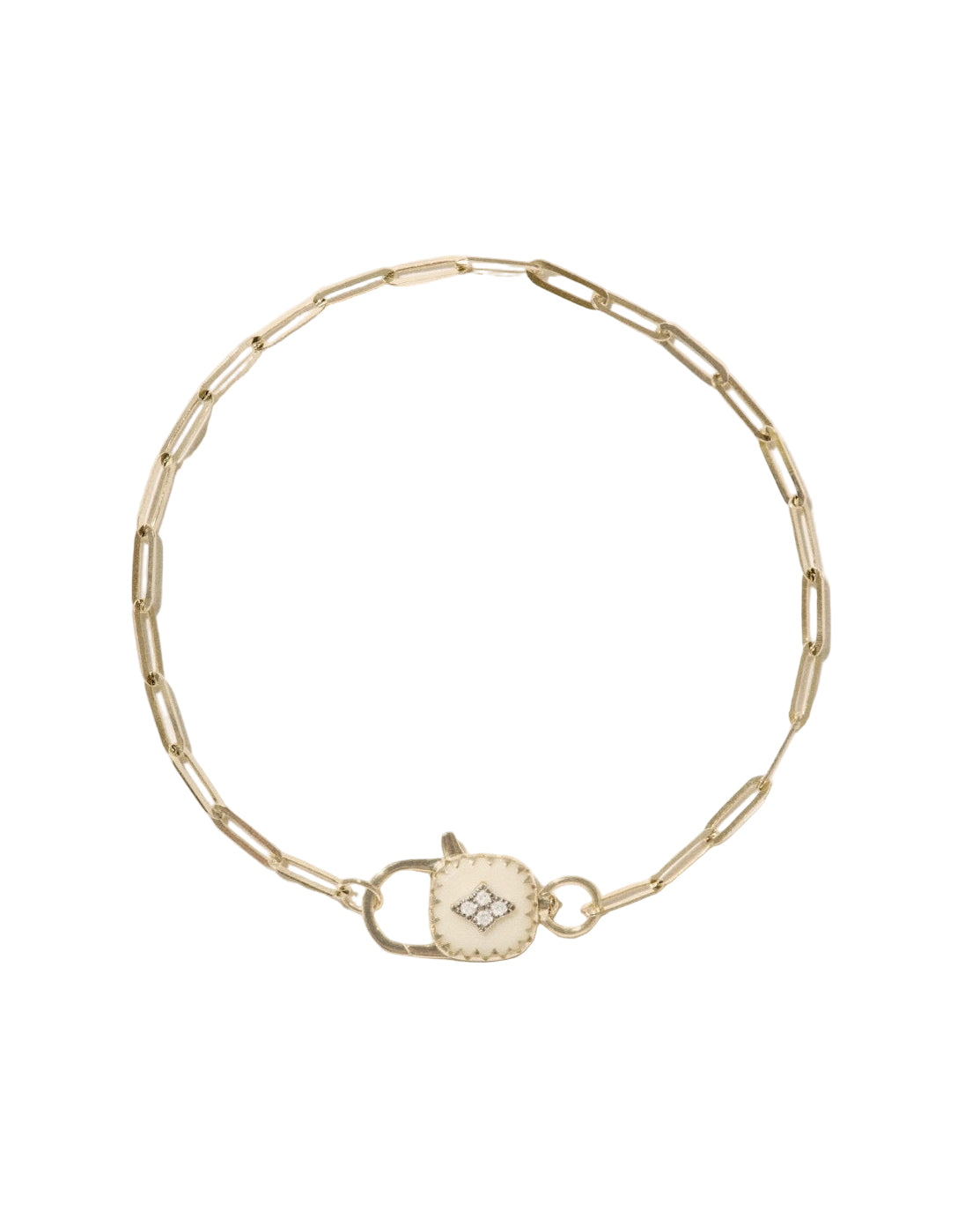 GINGER White Resin Bracelet