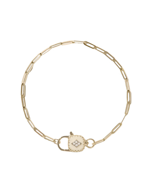 GINGER White Resin Bracelet