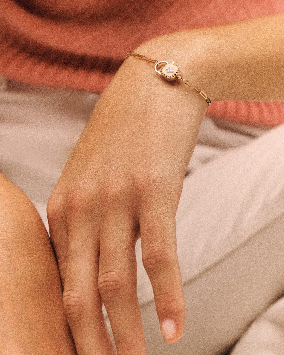 GINGER White Resin Bracelet
