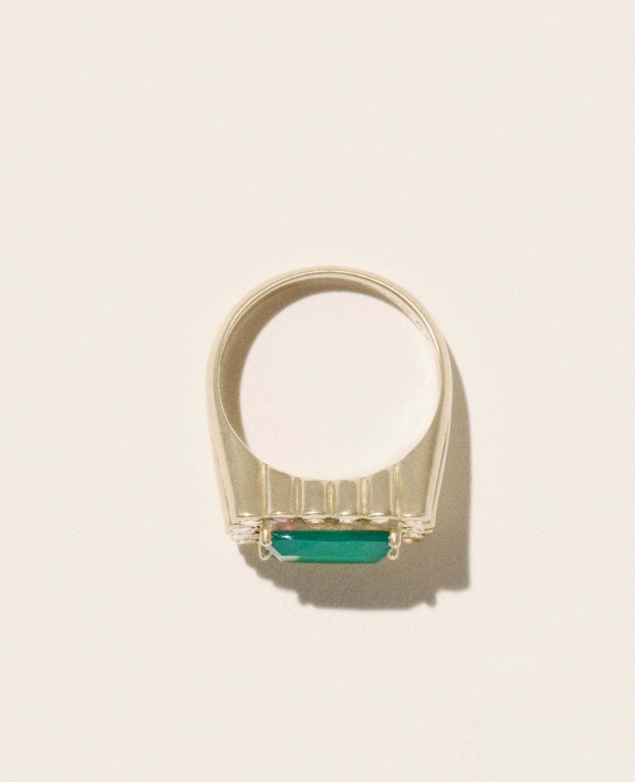 ROBIN Green Chalcedony Ring