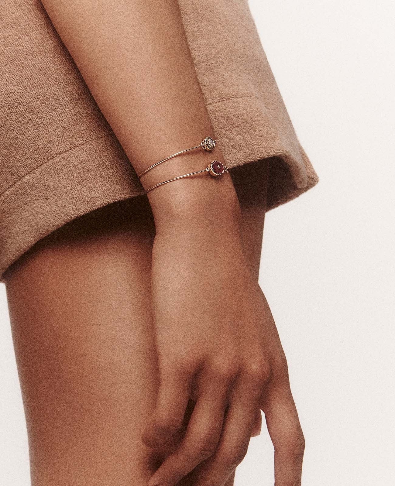 ORSO Moonstone Bangle Bracelet