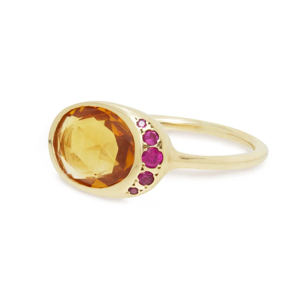 The Alice Citrine Ring