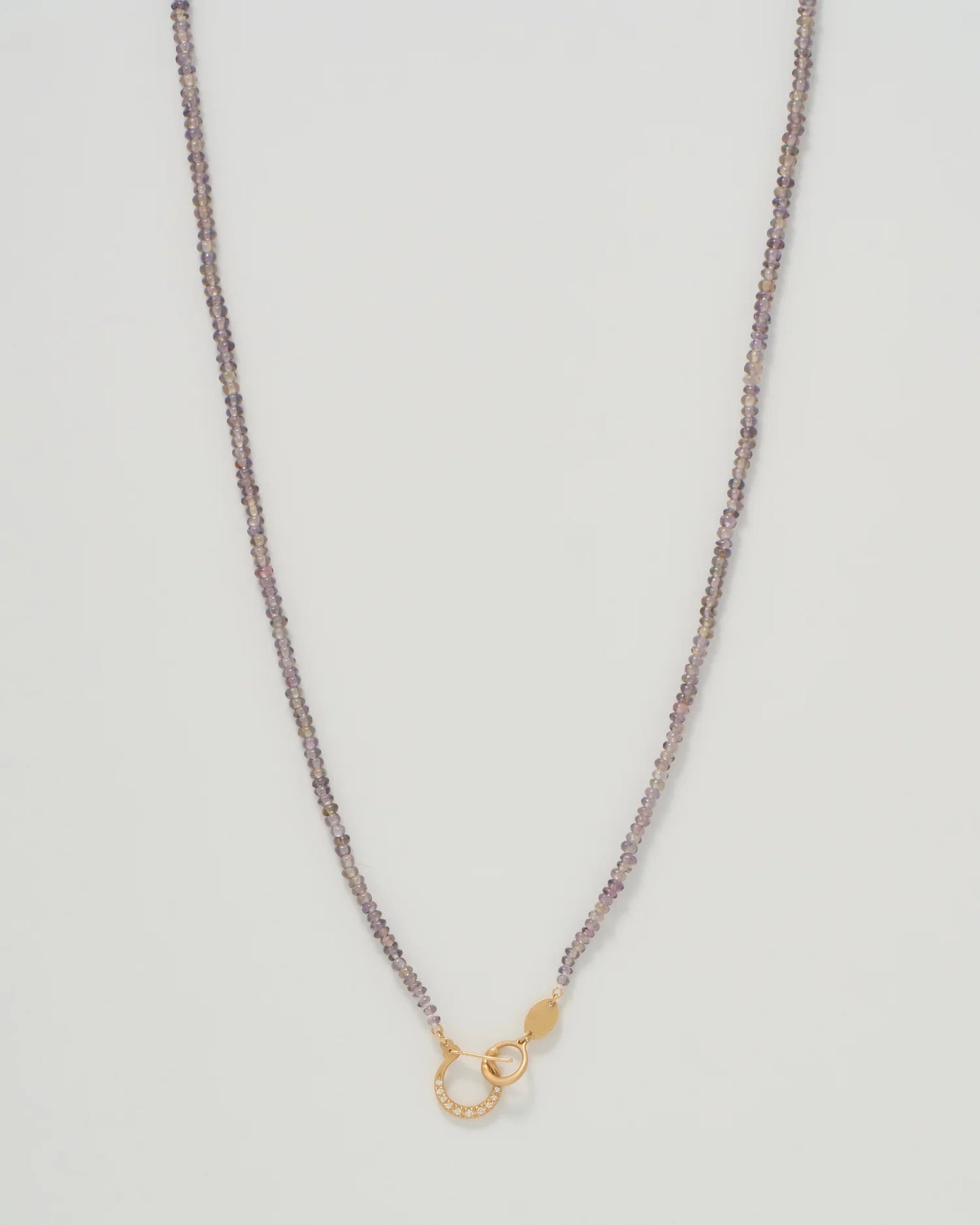 Mauve Sapphire Hung Necklace