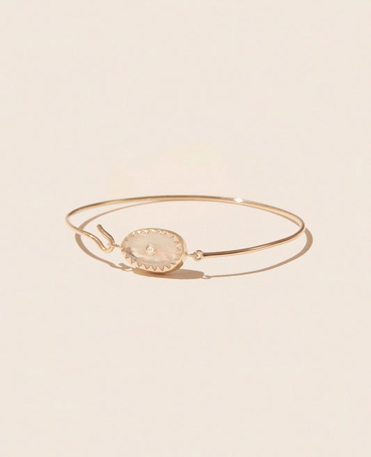 ORSO Moonstone Bangle Bracelet
