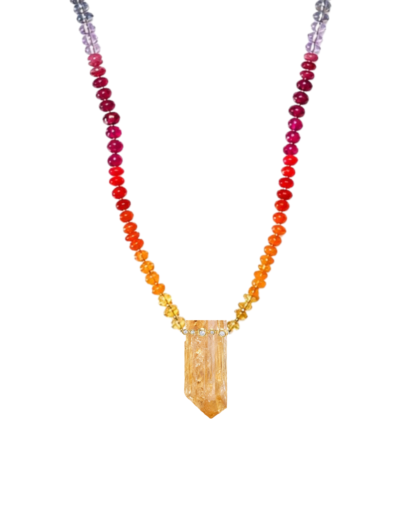 Jill H. X Encircled Rainbow Imperial Topaz Necklace