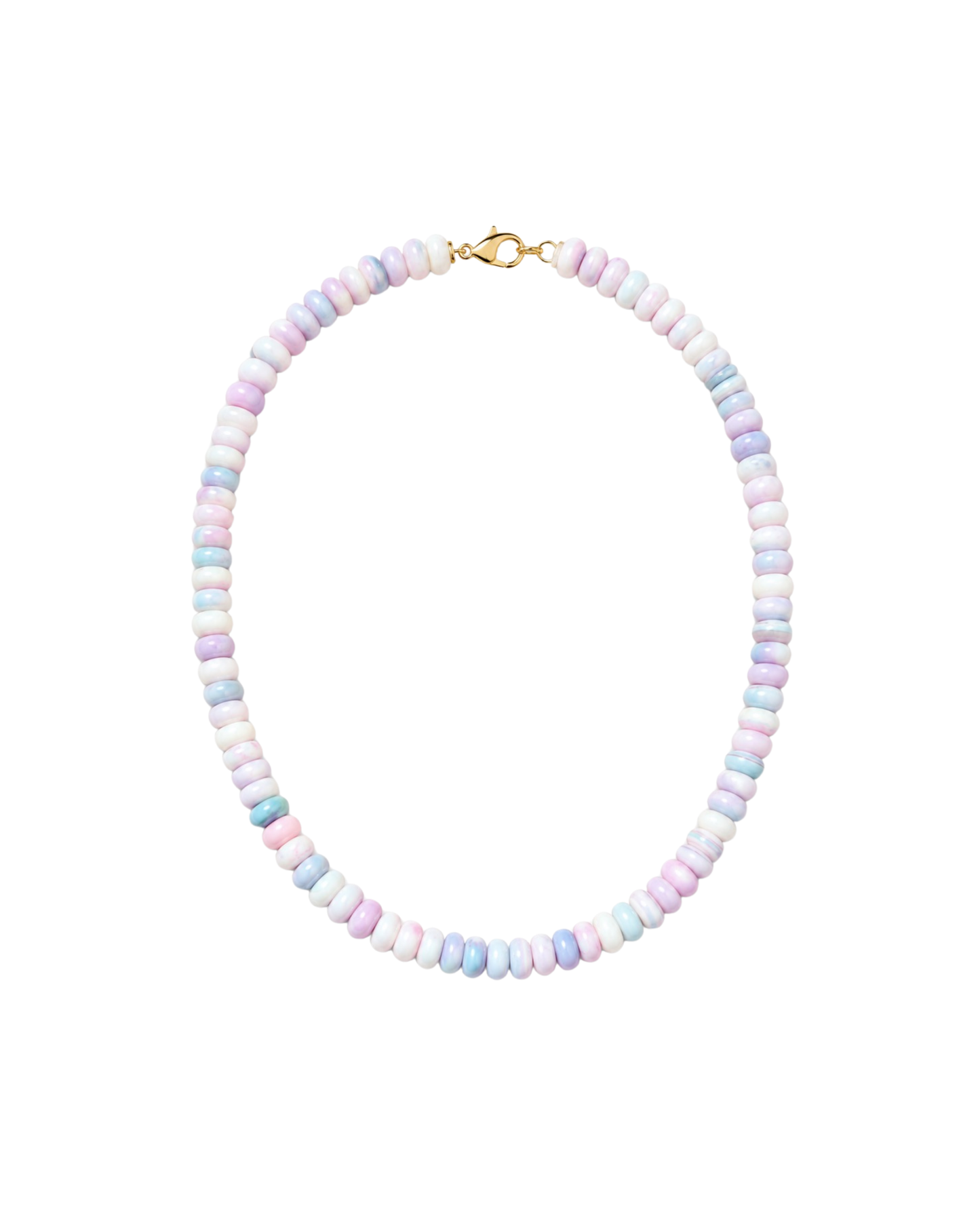 Lavender Opal Beaded Necklace