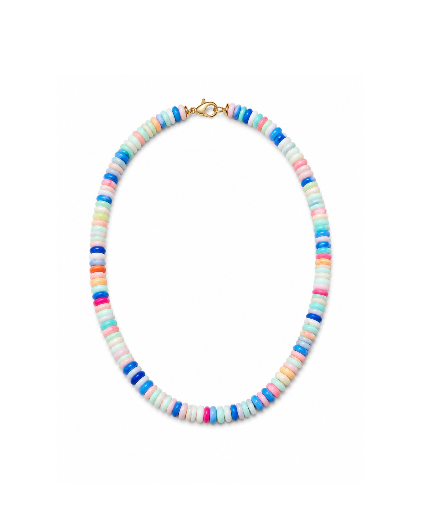 Multicolor Opal Beaded Necklace