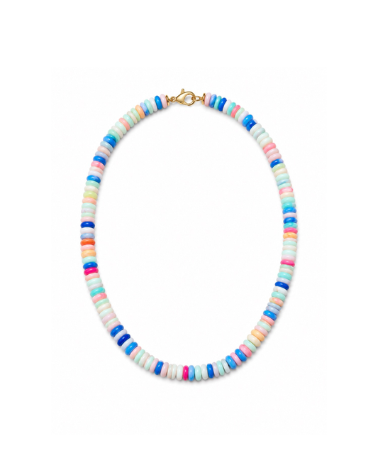 Multicolor Opal Beaded Necklace