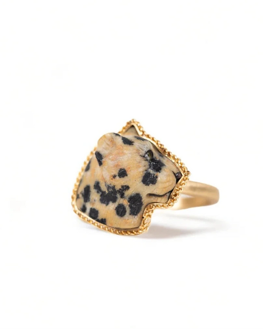 Jasper Leopard Ring