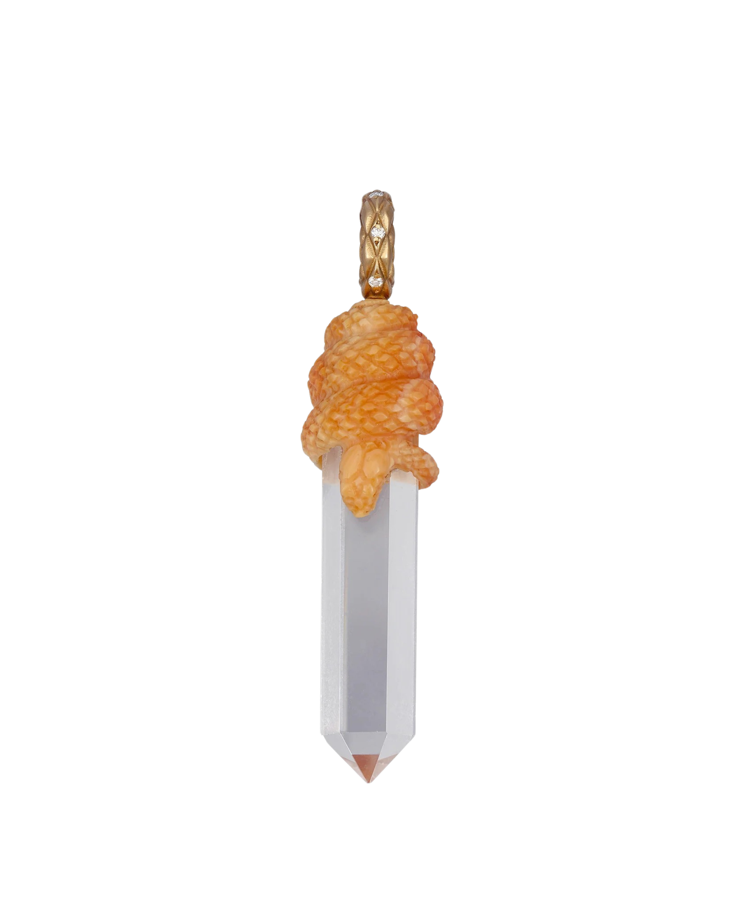 Rock Crystal With Serpent Charm