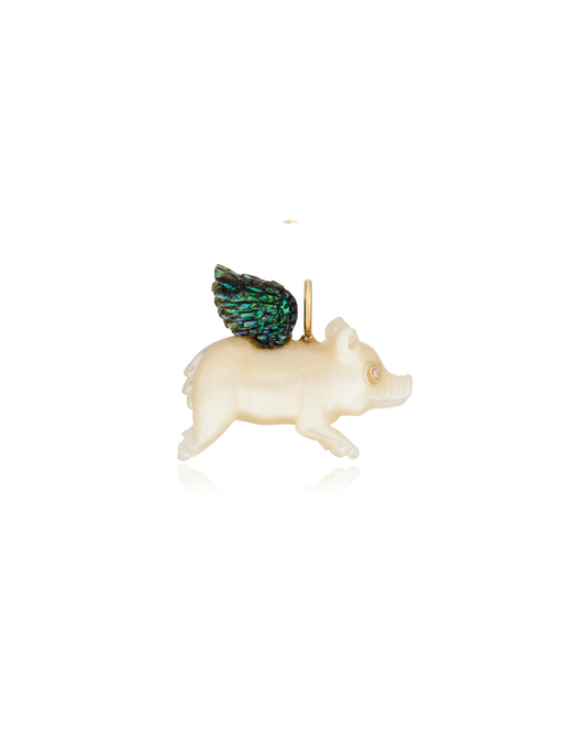 Flying Pig Charm